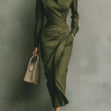 Meliora | Wrap-Style Maxi Klänning