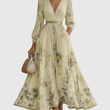 Zuzanna - Elegant Maxi Klänning med Volanger