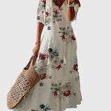Amalia Boho Vintage Sommarmaxiklänning