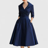 Magdalena - Elegant Midi Klänning
