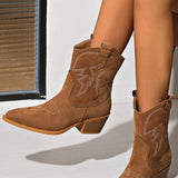 Elisabet – Spetsig western-ankelboot