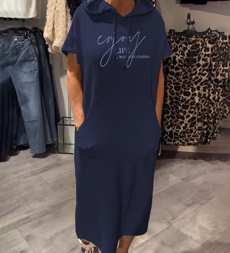 SHEILA | LÅNG KLÄDNAD MED HUVA