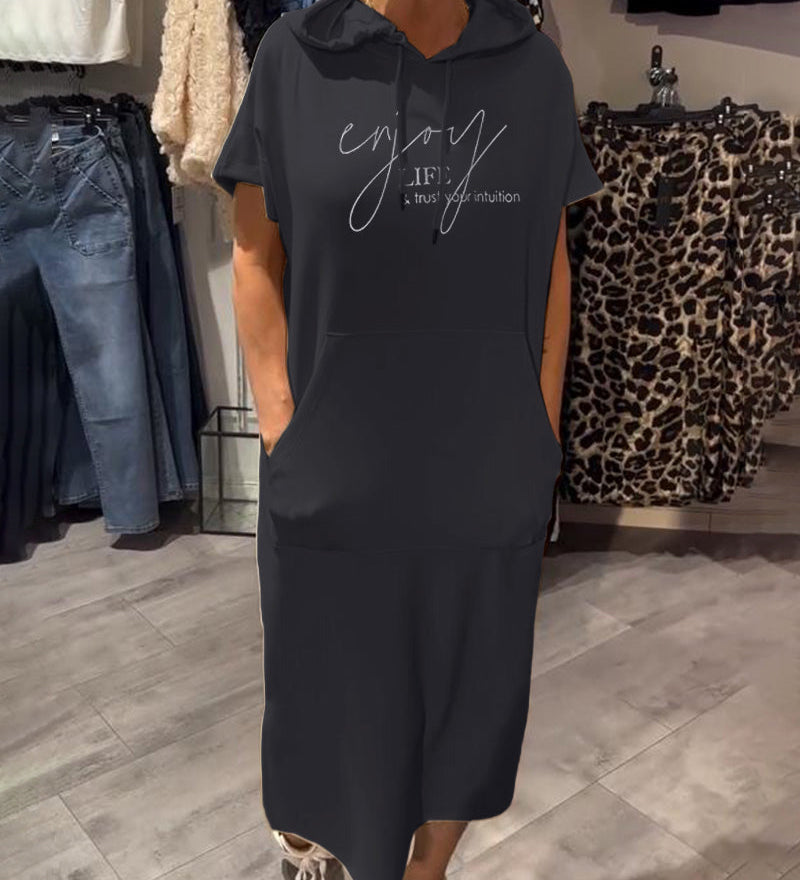 SHEILA | LÅNG KLÄDNAD MED HUVA