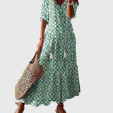 Amalia Boho Vintage Sommarmaxiklänning