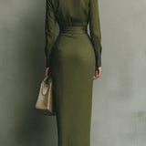 Meliora | Wrap-Style Maxi Klänning