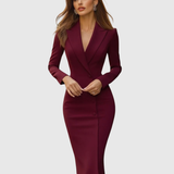 Violetta - Eleganta Midi Klänning