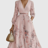 Zuzanna - Elegant Maxi Klänning med Volanger