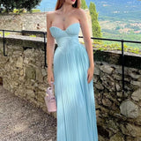 JHANELA | STYLISH STRAPLESS MAXI KLÄNNING