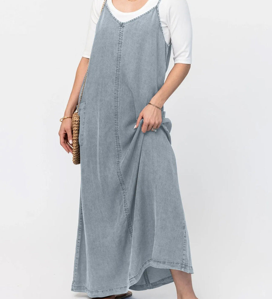 GLACEL | STILIG LOOSE MAXI KLÄNNING