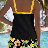 Marta – Tvådelad tankini med strandbyxor