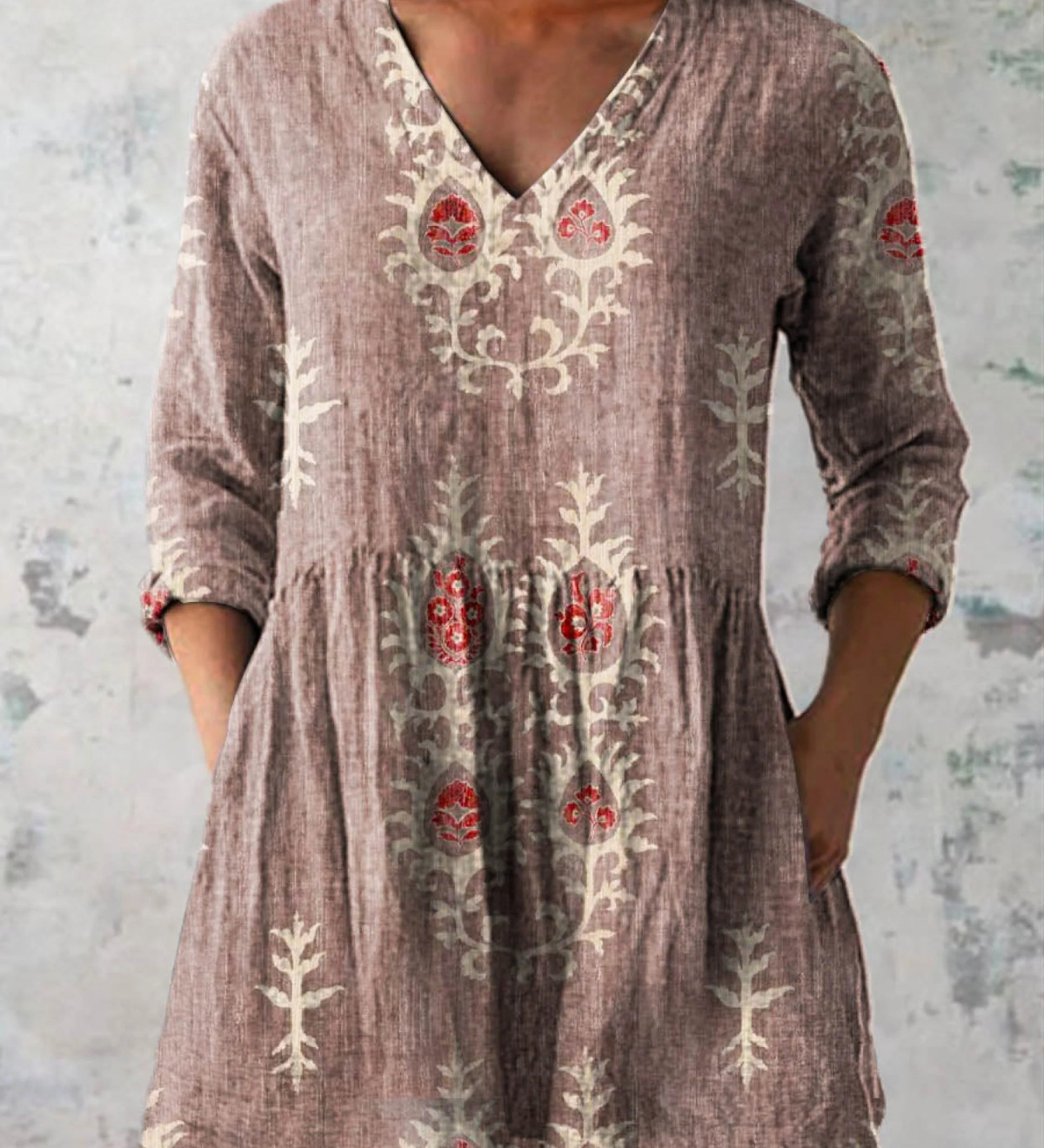 Edit – Lång blus med v-ringning