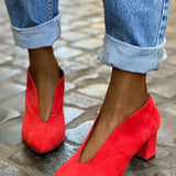 Britt – Eleganta pumps med blockklack