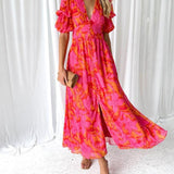 RICA | STYLISH PUFF SLEEVE MAXI KLÄNNING