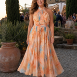 Elin – Mjuk halter midi-klänning