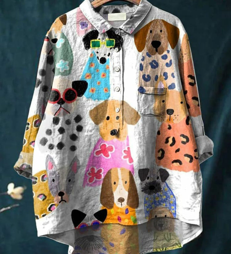 Judit – T-shirt med hundmotiv