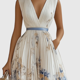 Zuzanna - Elegant Maxi Klänning med Volanger