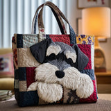 Annika – Quiltad toteväska med schnauzermotiv