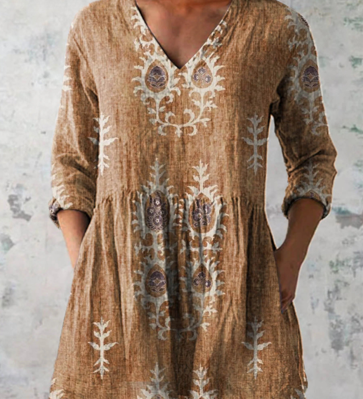 Edit – Lång blus med v-ringning
