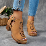 Britta – Sandaler med lattice-klack