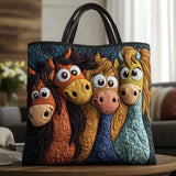 Jenny – Quiltad toteväska med hästmotiv
