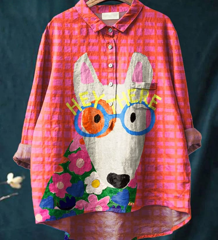 Judit – T-shirt med hundmotiv