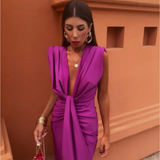 Bodil – Elegant plisserad klänning