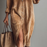 Elegant casual klänning med lös passform