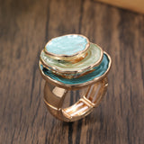 Beata – Elegant boho trippellagers ring