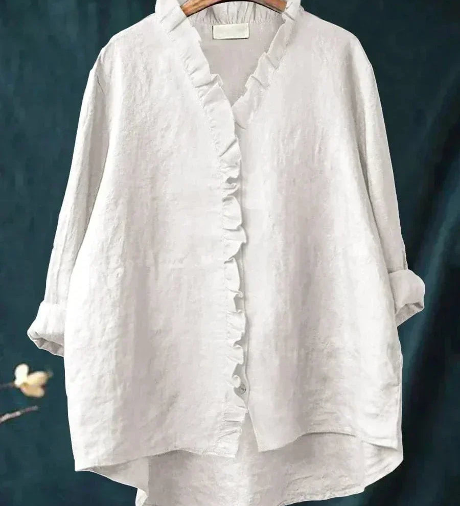 Alva – Elegant sommarblus i linne