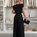 Annika – Elegant plisserat set