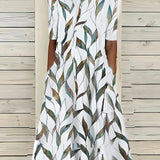 Coastal Bloom Mid-Length Klänning Med Blommönster