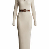 Valériea | Midi Klänning Fitted Chic